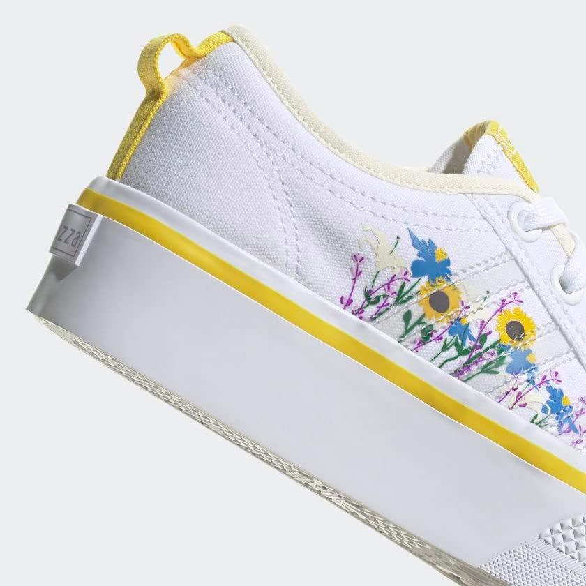 image:imageadidas Originals UnisexChild Nizza PlatformCloud WhiteYellowOff White