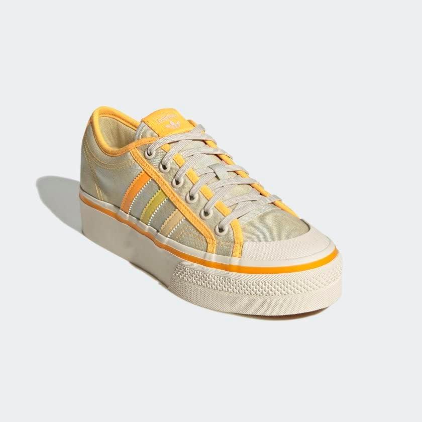 image:imageadidas Womens Nizza Platform ShoesAlmost YellowOrange TintWonder Whi