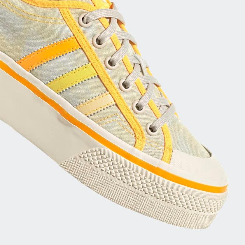image:imageadidas Womens Nizza Platform ShoesAlmost YellowOrange TintWonder Whi