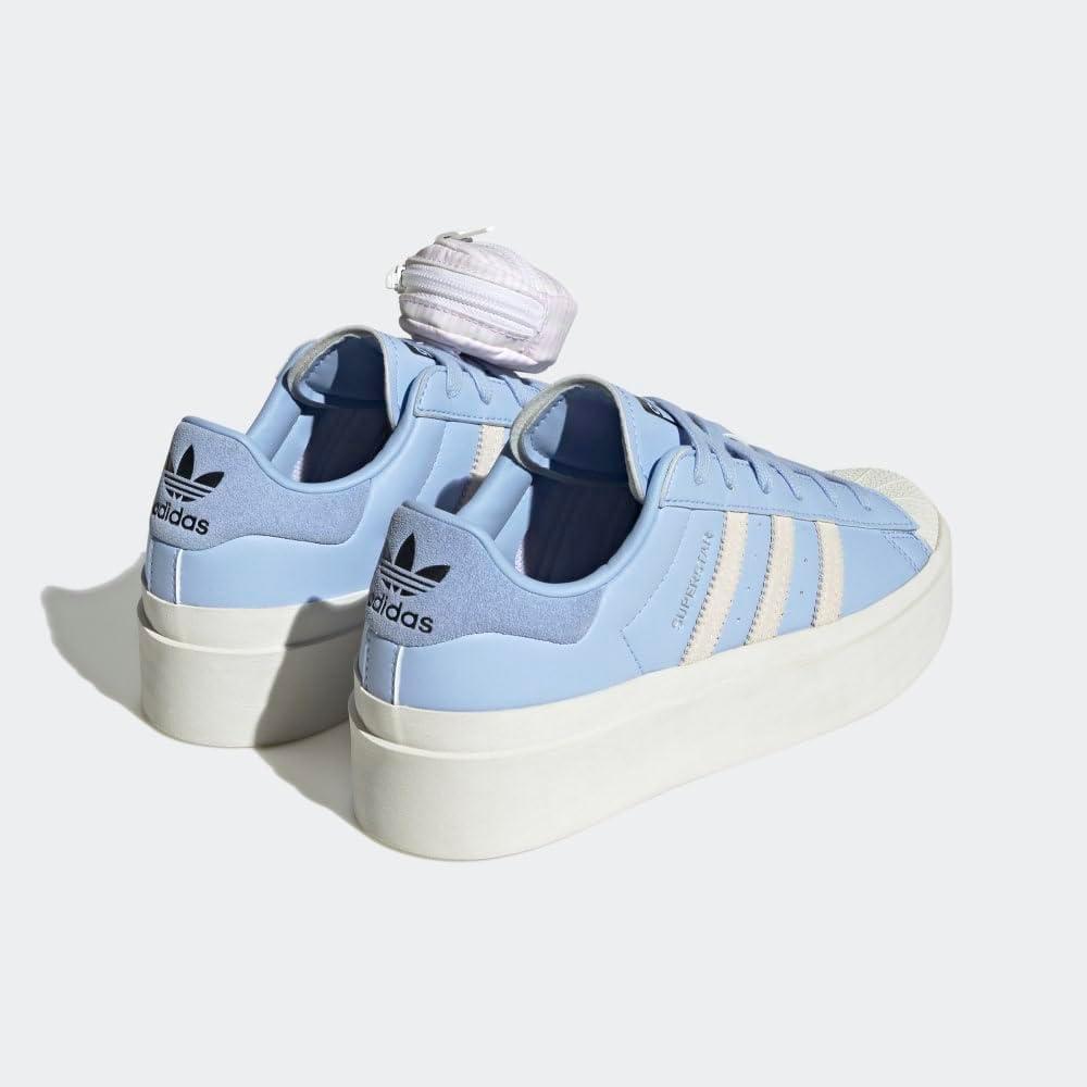 image:imageadidas Womens Nizza Platform ShoesBlue DawnWhiteSilver Metallic Bonega