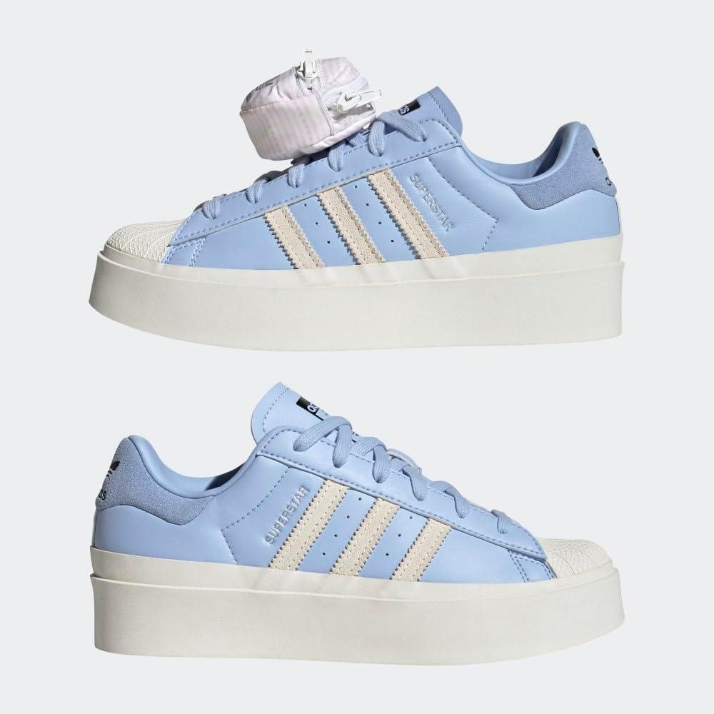 image:imageadidas Womens Nizza Platform ShoesBlue DawnWhiteSilver Metallic Bonega