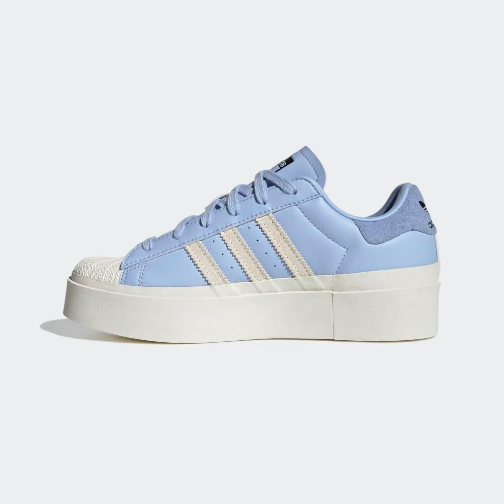 image:imageadidas Womens Nizza Platform ShoesBlue DawnWhiteSilver Metallic Bonega
