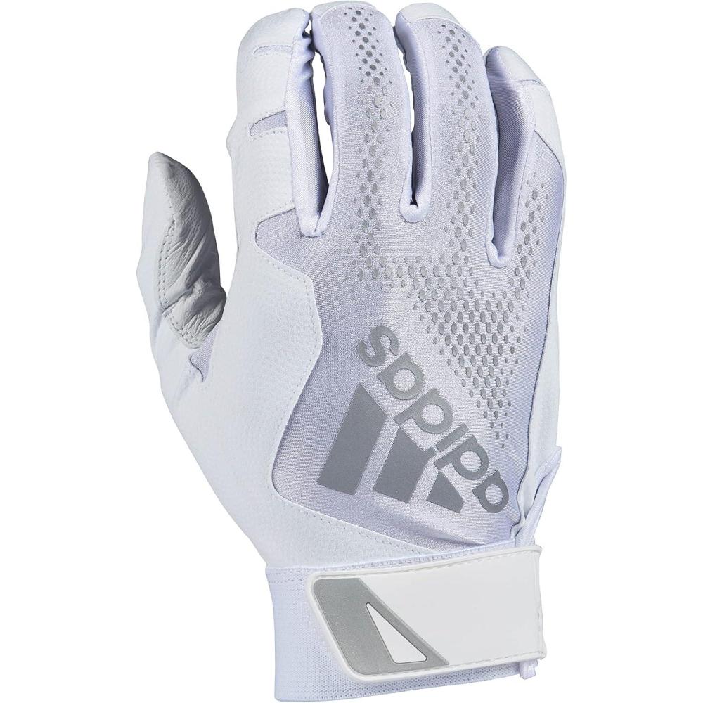 image:imageAdidas Diamond King 30 Leather Batting GloveWhiteSilver