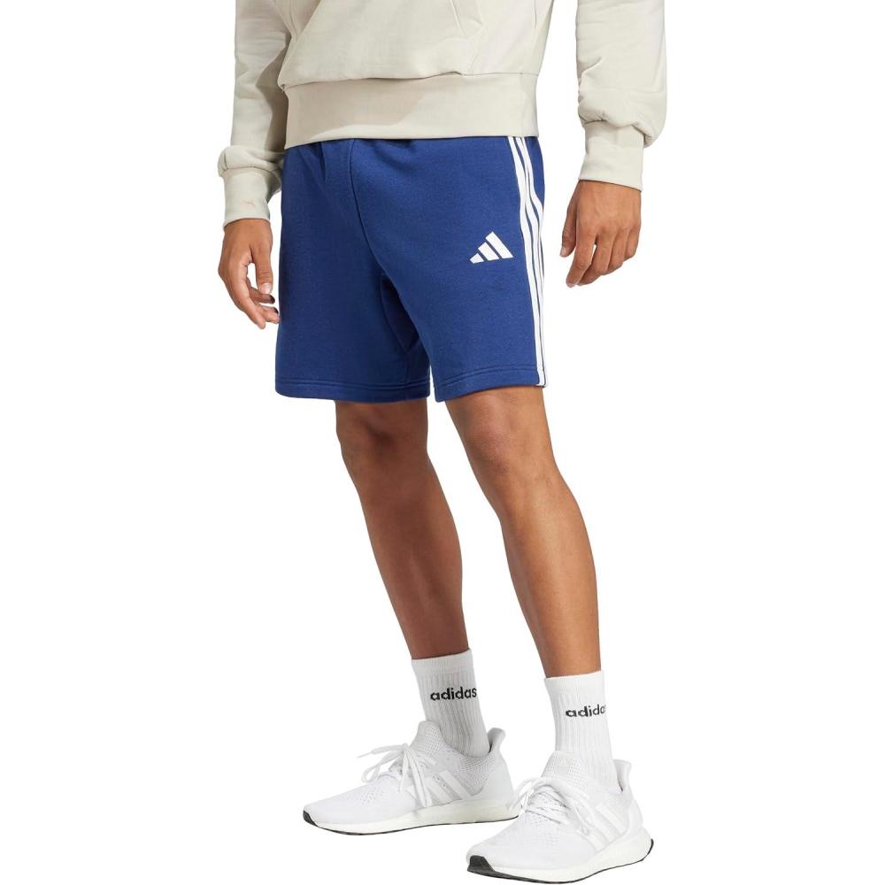 image:imageAdidas Mens Essentials 3Stripes French Terry 7inch ShortsDark BlueWhite