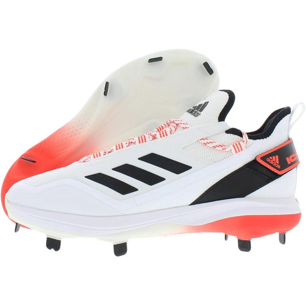 image:imageAdidas Mens Icon 7Baseball ShoeWhiteBlackSolar Red