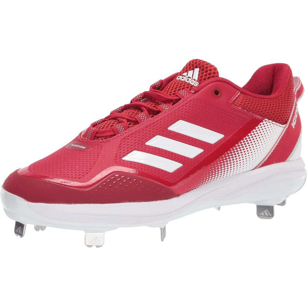 image:imageAdidas Mens Icon 7Baseball ShoeWhiteTeam Power RedSolar Red