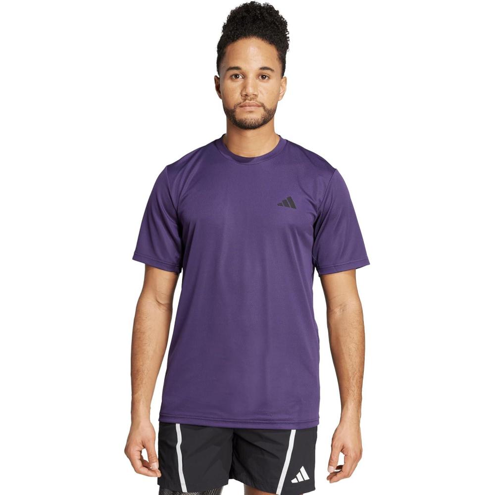 image:imageAdidas Mens Train Essentials TShirtAurora PlumBlack