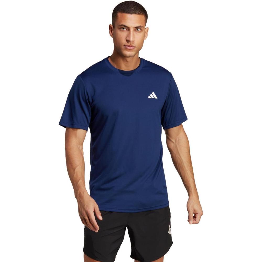 image:imageAdidas Mens Train Essentials TShirtDark BlueWhite