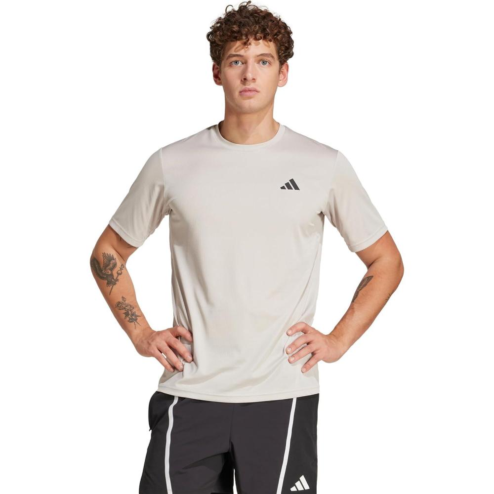 image:imageAdidas Mens Train Essentials TShirtWonder AluminaBlack
