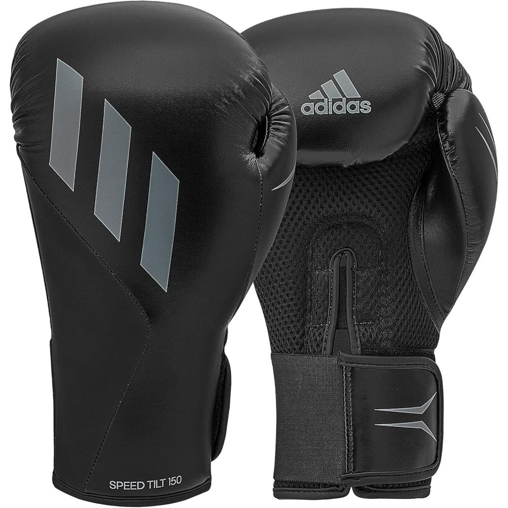 image:imageAdidas Speed TILT 150 Boxing Gloves Training Boxing Gloves for Men amp Women Heavy Bag Gloves Kickboxing Gloves Punching Gloves for Fitness amp MMABlackMat BlackGrey 3