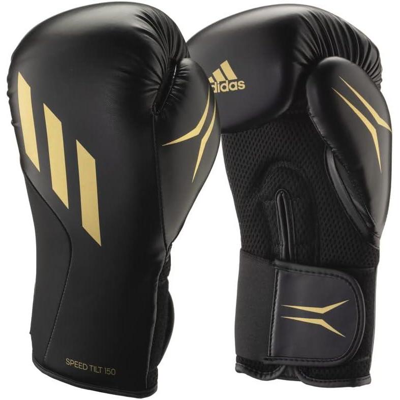 image:imageAdidas Speed TILT 150 Boxing Gloves Training Boxing Gloves for Men amp Women Heavy Bag Gloves Kickboxing Gloves Punching Gloves for Fitness amp MMABlackMatt BlackGold