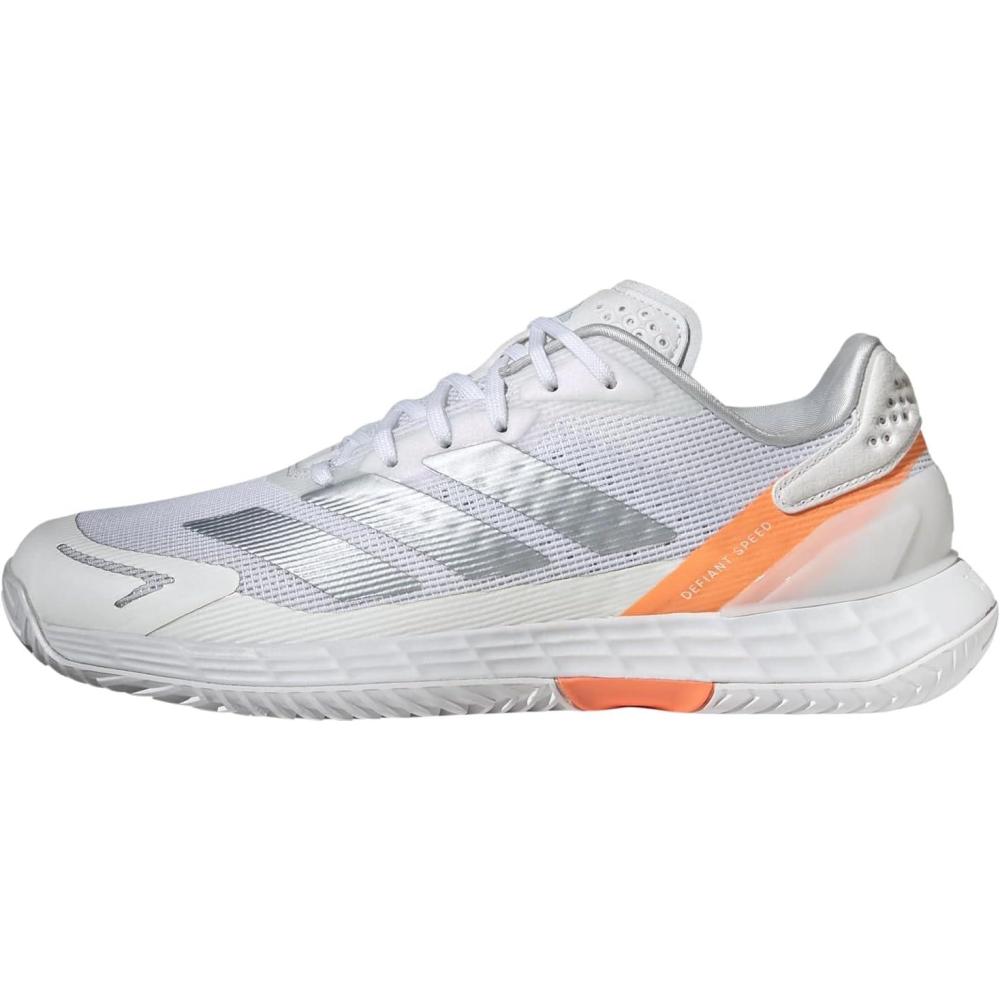 image:imageAdidas Womens Defiant Speed 2 TennisWhiteHalo BlueBeam Orange