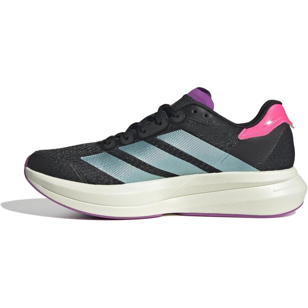 image:imageAdidas Womens Duramo Speed 2 RunningCore Black Flash Aqua Lucid Pink