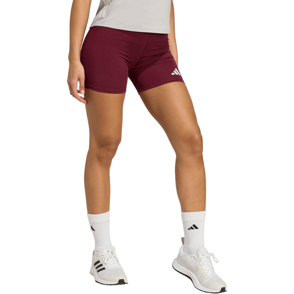 image:imageAdidas Womens Techfit Volleyball Tight ShortsTeam Maroon