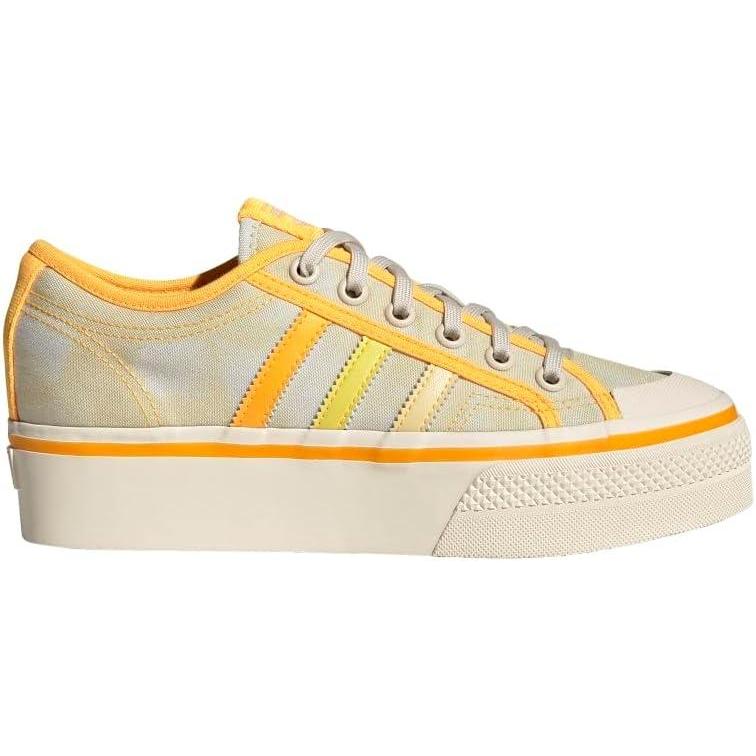 image:imageadidas Womens Nizza Platform ShoesAlmost YellowOrange TintWonder Whi