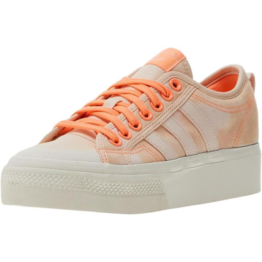 image:imageadidas Womens Nizza Platform ShoesBliss OrangeBliss OrangeOff White