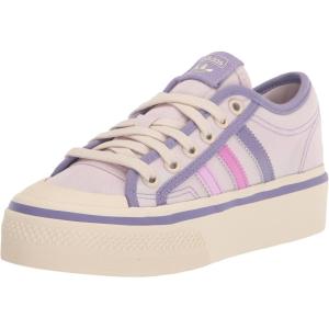 adidas Originals Unisex-Child Nizza Platform(Almost Pink/Pulse Lilac/Chalk White)