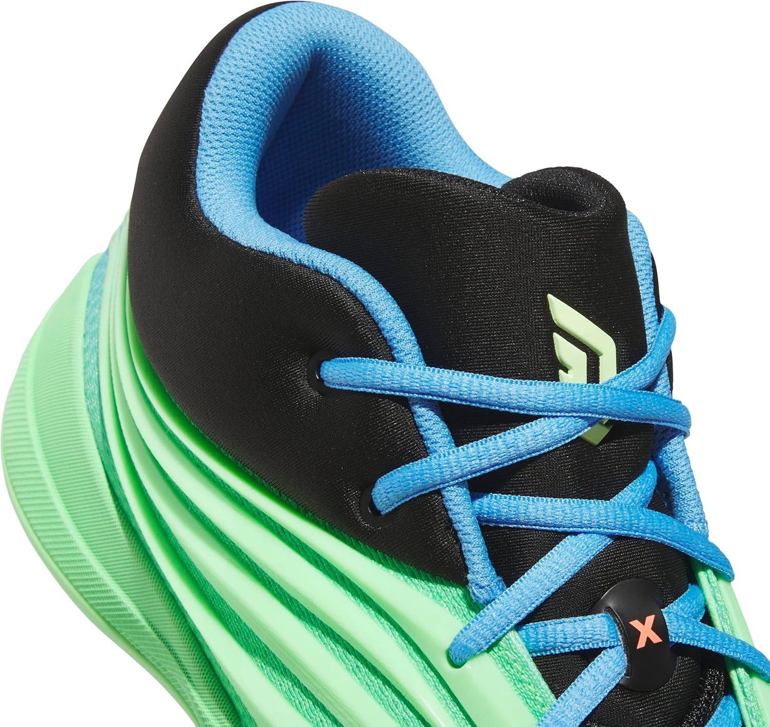 image:imageAdidas UnisexAdult Dame X BasketballLime BurstSignal CoralBlue Burst