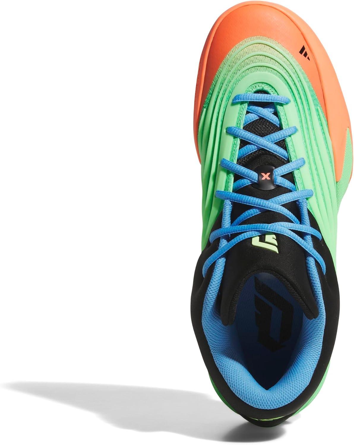 image:imageAdidas UnisexAdult Dame X BasketballLime BurstSignal CoralBlue Burst