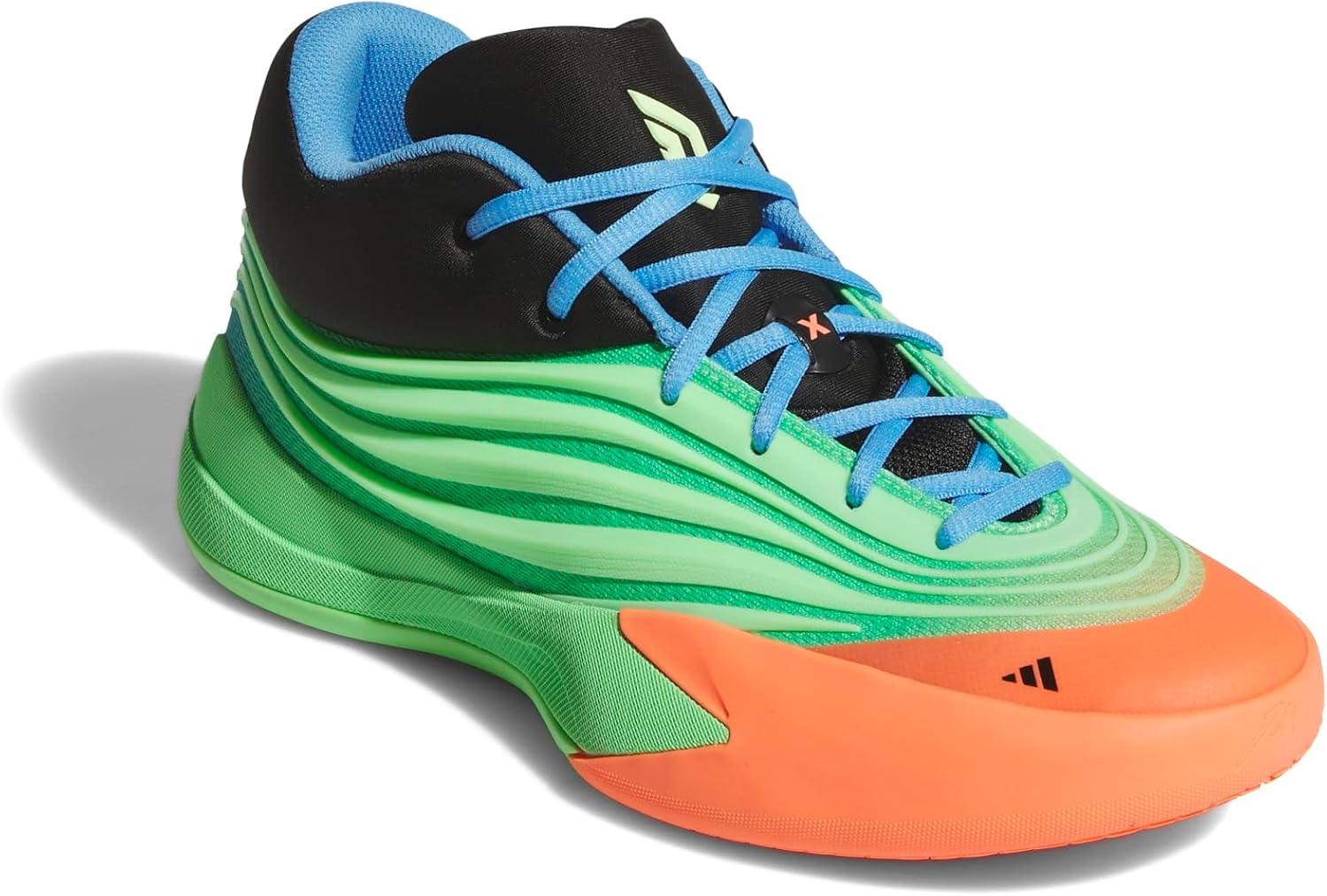 image:imageAdidas UnisexAdult Dame X BasketballLime BurstSignal CoralBlue Burst