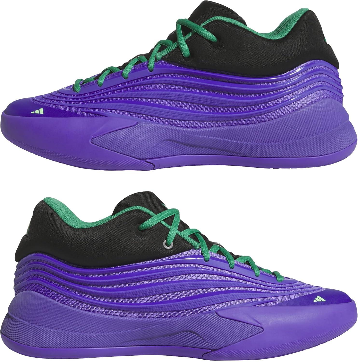 image:imageAdidas UnisexAdult Dame X BasketballPurple RushBlackCourt Green