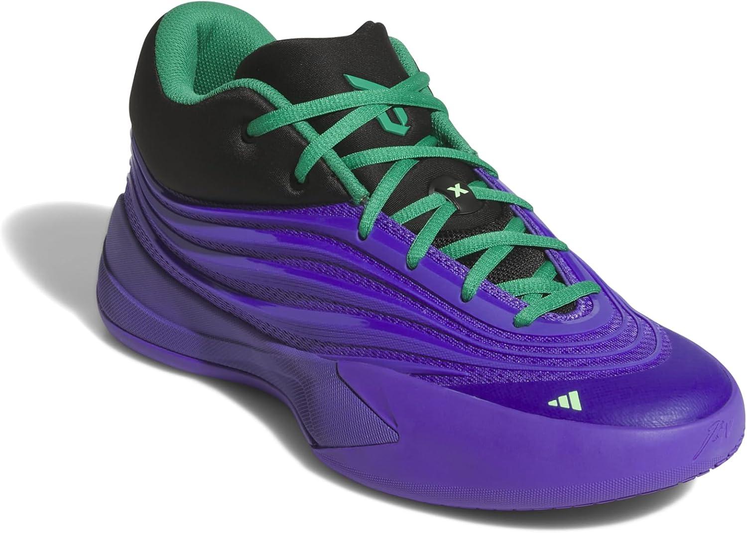 image:imageAdidas UnisexAdult Dame X BasketballPurple RushBlackCourt Green