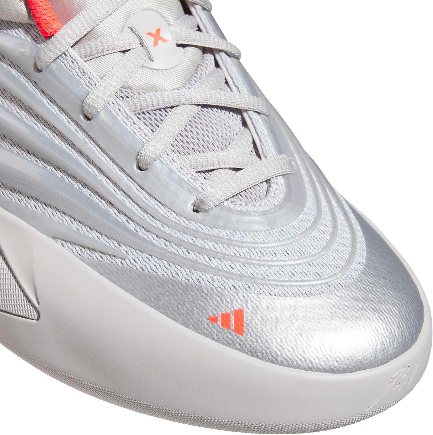 image:imageAdidas UnisexAdult Dame X BasketballSilver MetallicGreyLucid Red