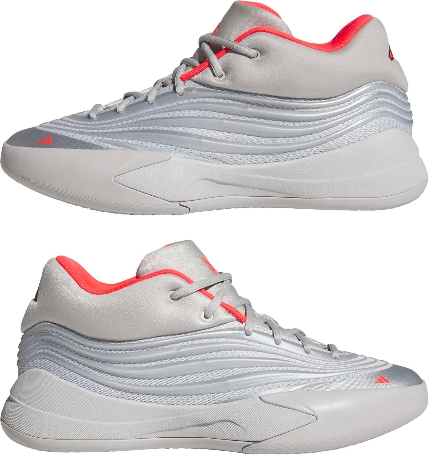 image:imageAdidas UnisexAdult Dame X BasketballSilver MetallicGreyLucid Red