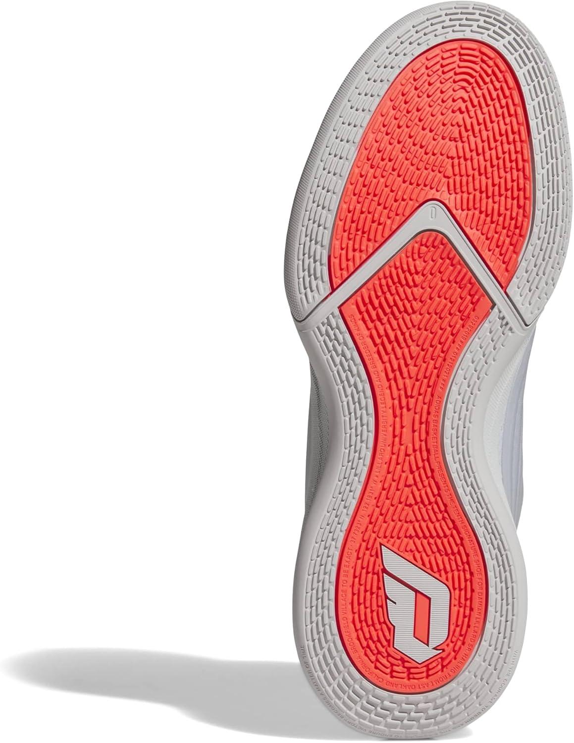 image:imageAdidas UnisexAdult Dame X BasketballSilver MetallicGreyLucid Red