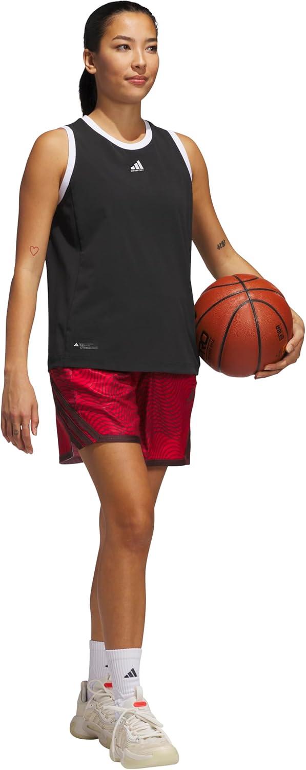 image:imageAdidas Womens Crazylite Woven Basketball Tank TopBlack