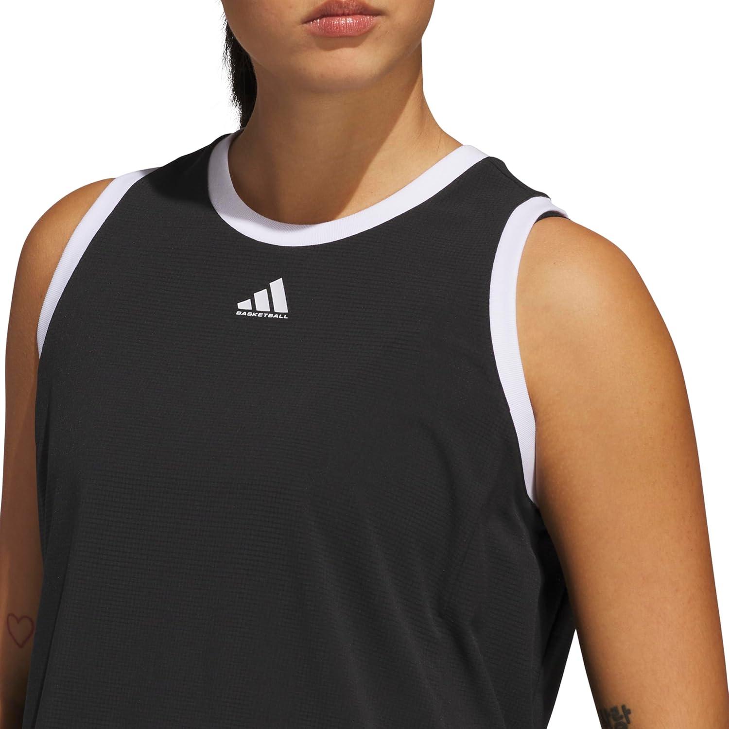 image:imageAdidas Womens Crazylite Woven Basketball Tank TopBlack