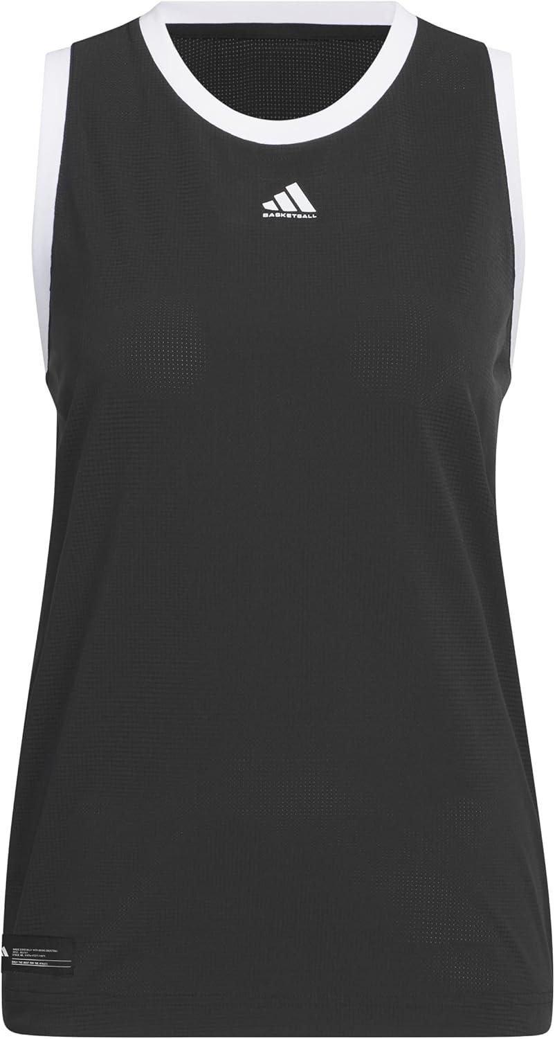image:imageAdidas Womens Crazylite Woven Basketball Tank TopBlack
