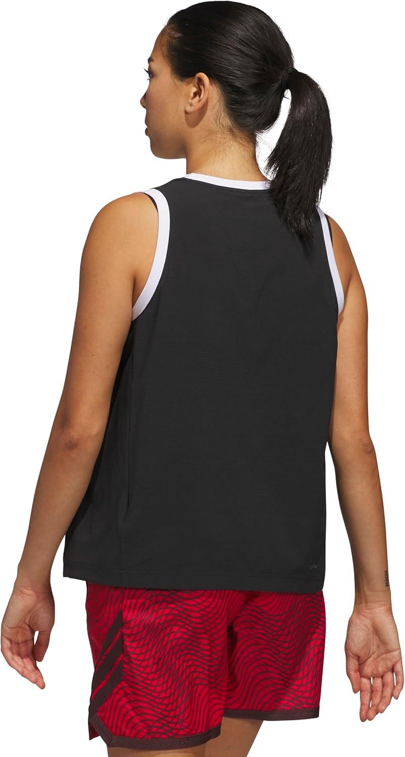 image:imageAdidas Womens Crazylite Woven Basketball Tank TopBlack