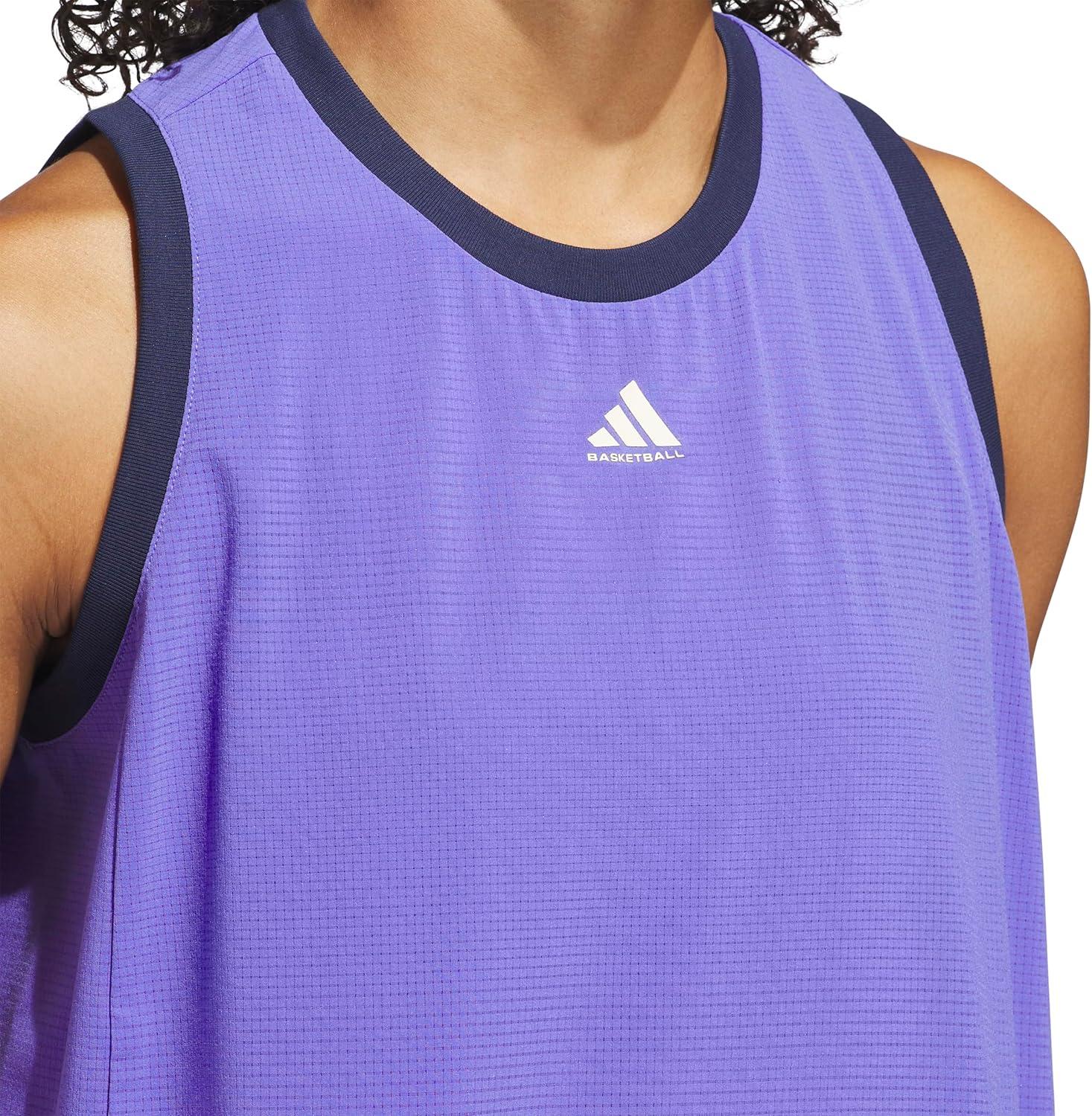 image:imageAdidas Womens Crazylite Woven Basketball Tank TopCobalt BlueNight Indigo