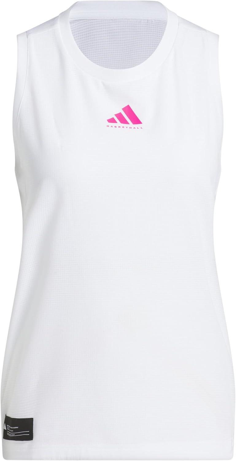 image:imageAdidas Womens Crazylite Woven Basketball Tank TopWhite