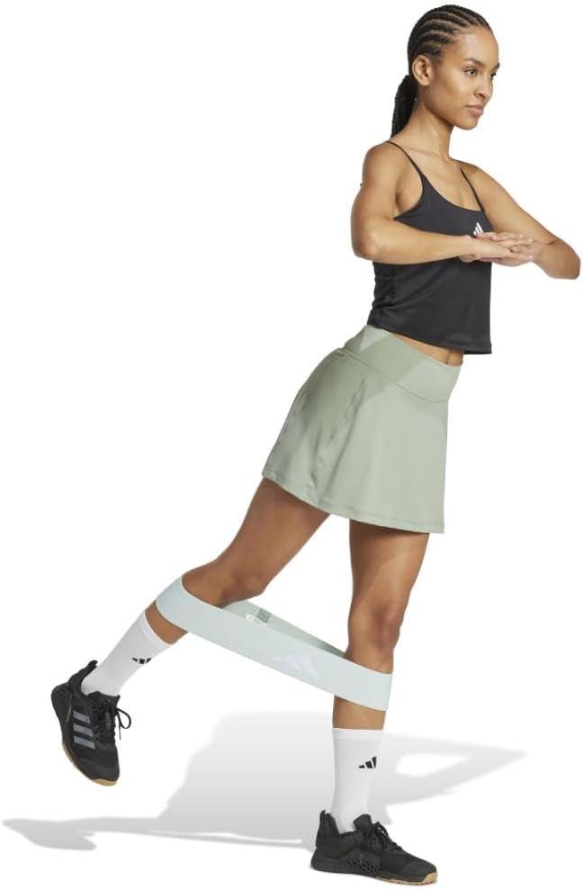 image:imageAdidas Womens Optime Training SkortSilver Green