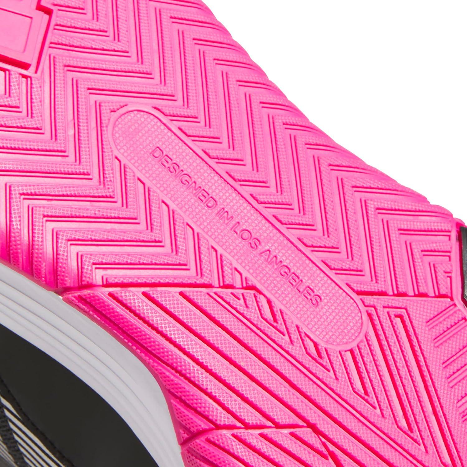 image:imageadidas Mens Own The Game 30 Basketball ShoeBlackIron MetallicShock Pink