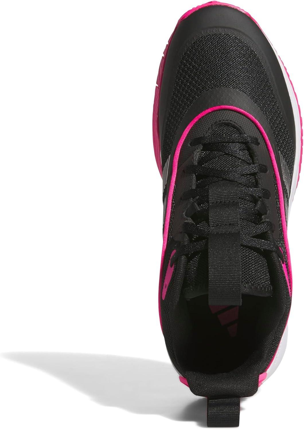 image:imageadidas Mens Own The Game 30 Basketball ShoeBlackIron MetallicShock Pink