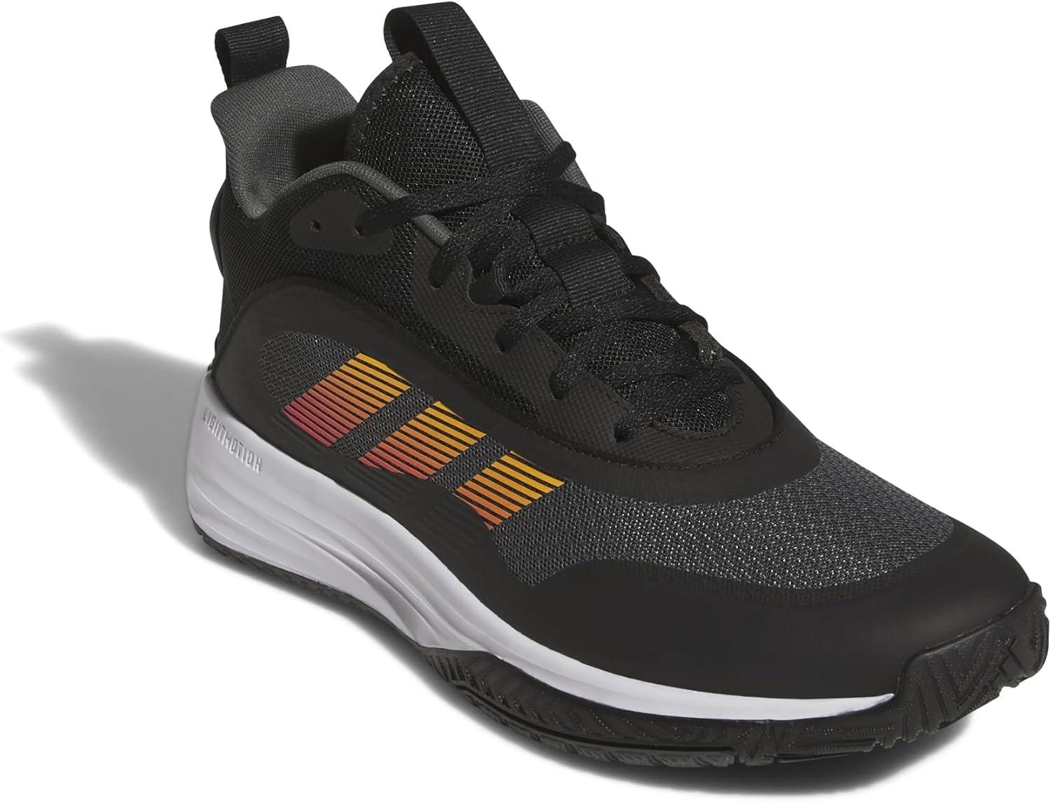 image:imageadidas Mens Own The Game 30 Basketball ShoeBlackShock PinkSupplier Colour