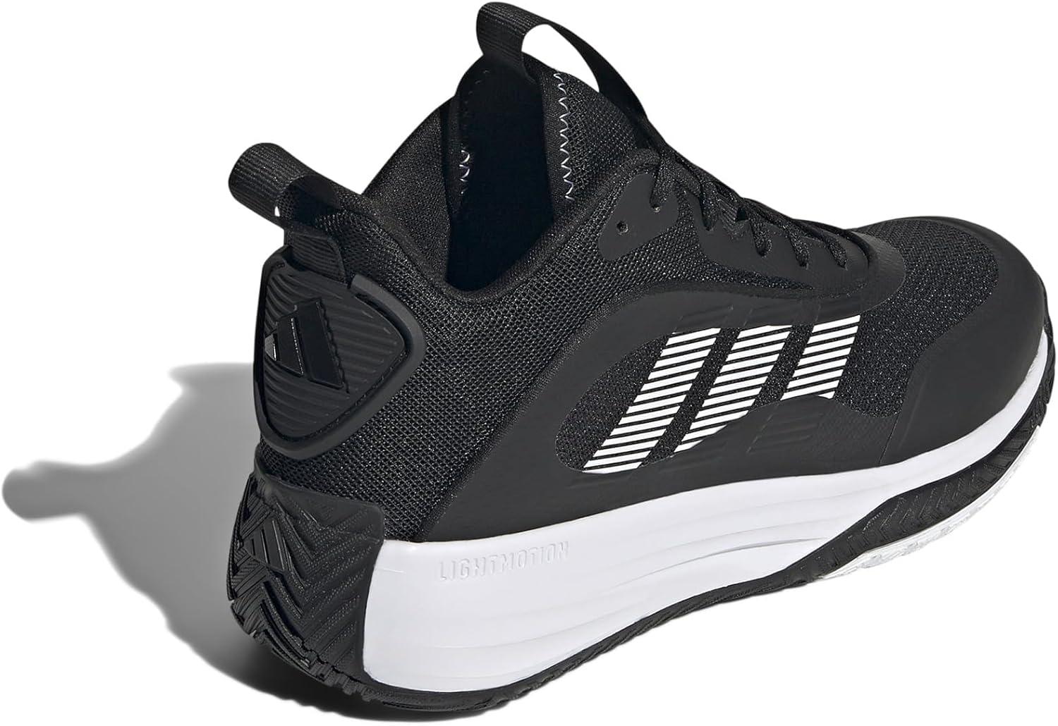 image:imageadidas Mens Own The Game 30 Basketball ShoeBlackWhiteWhite