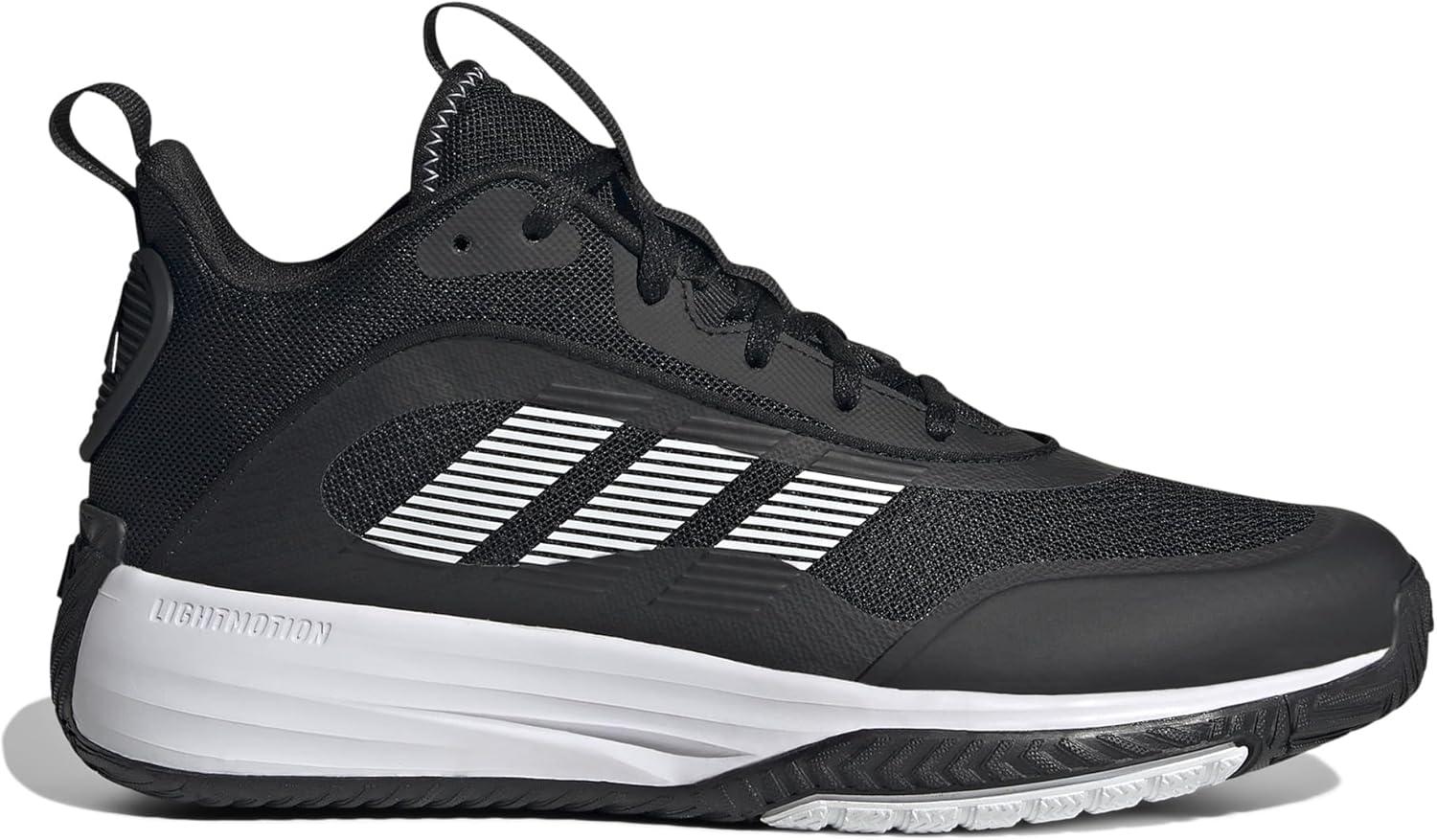 image:imageadidas Mens Own The Game 30 Basketball ShoeBlackWhiteWhite