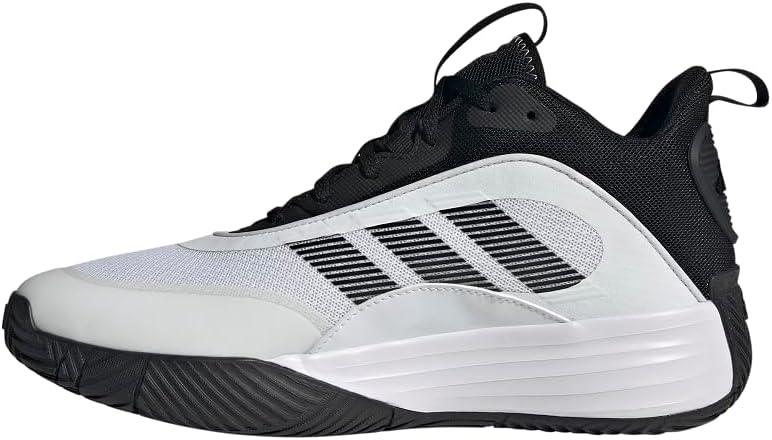 image:imageadidas Mens Own The Game 30 Basketball ShoeWhiteBlackBlack