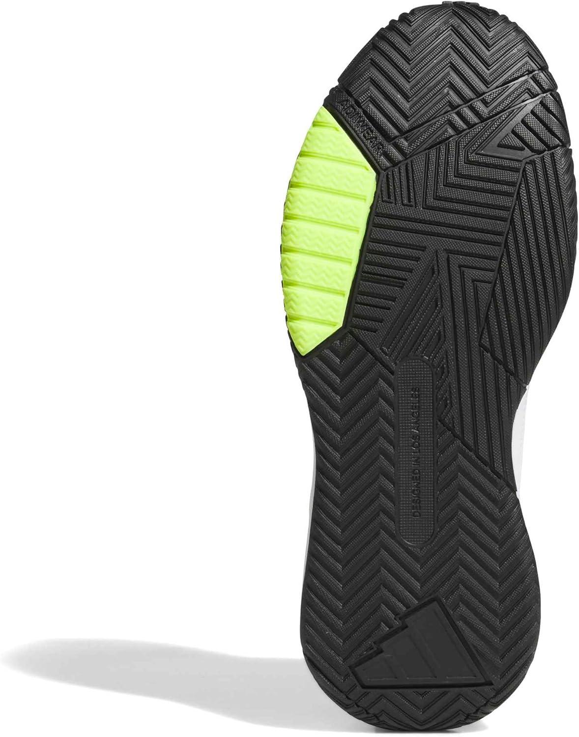image:imageadidas Mens Own The Game 30 Basketball ShoeWhiteBlackLucid Lemon
