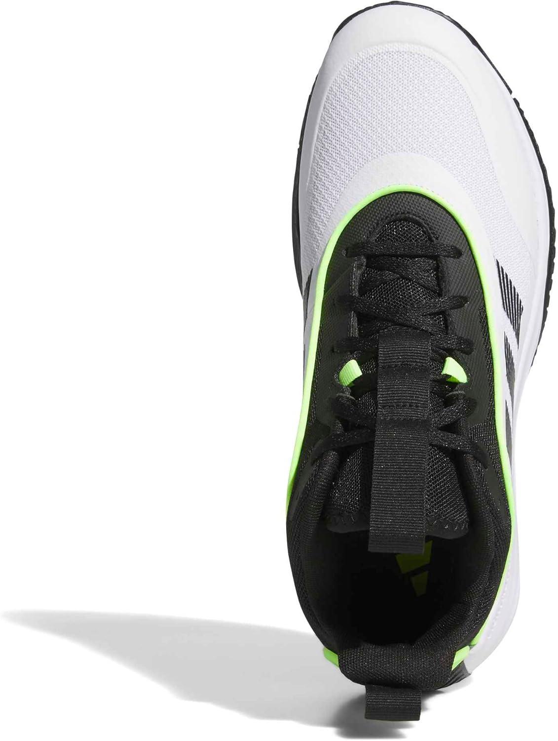 image:imageadidas Mens Own The Game 30 Basketball ShoeWhiteBlackLucid Lemon