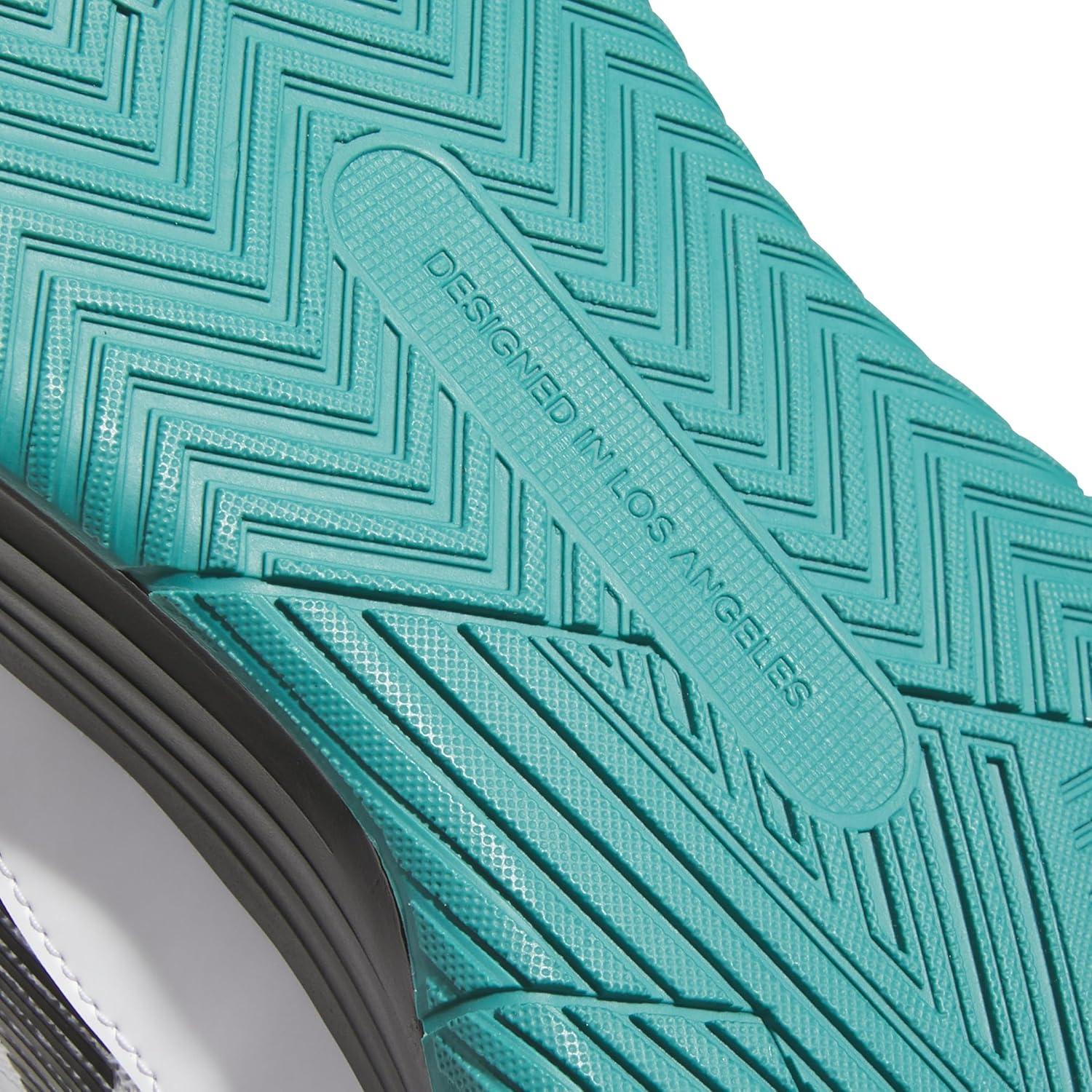 image:imageadidas Mens Own The Game 30 Basketball ShoeWhiteBlackPure Teal