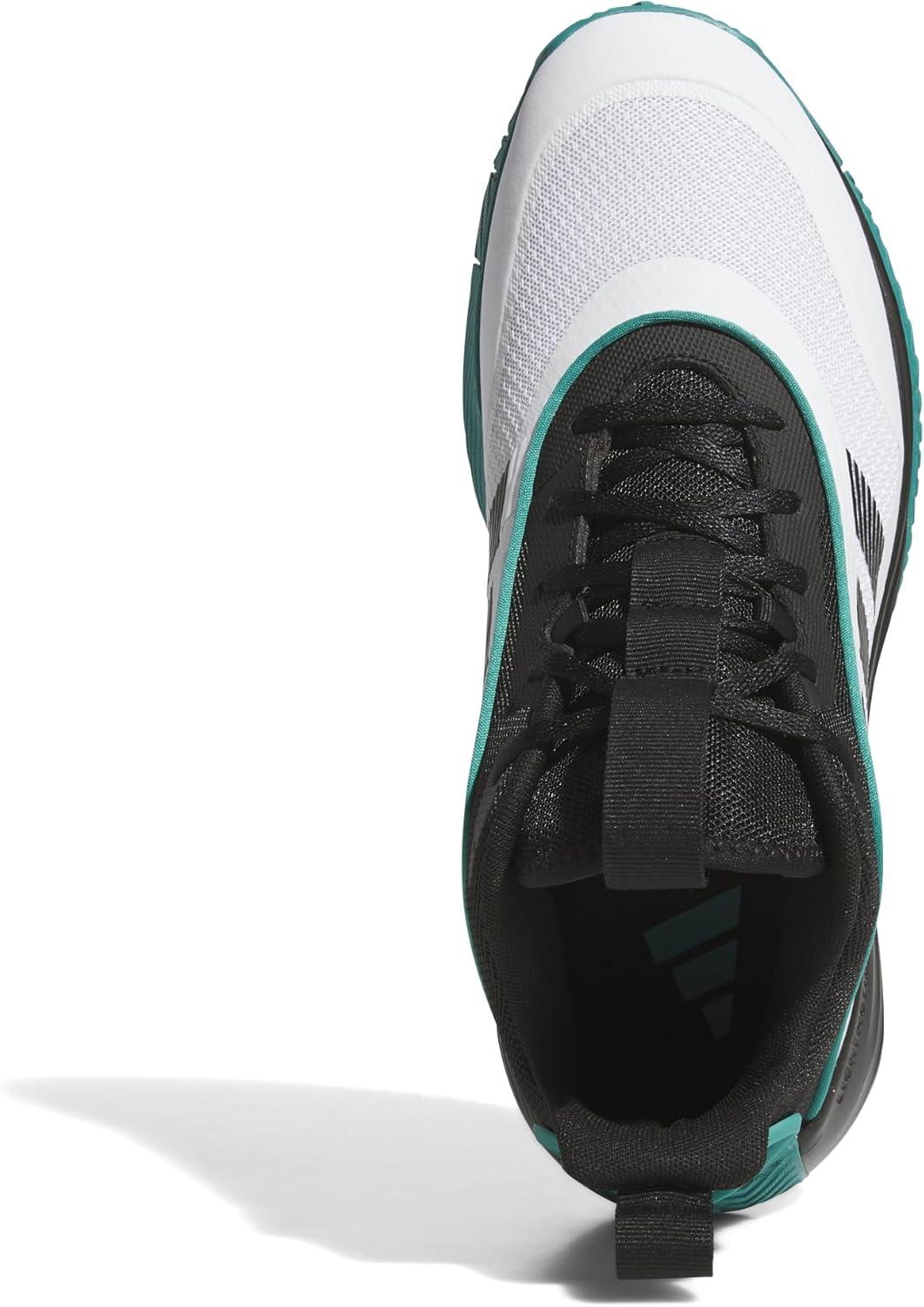 image:imageadidas Mens Own The Game 30 Basketball ShoeWhiteBlackPure Teal