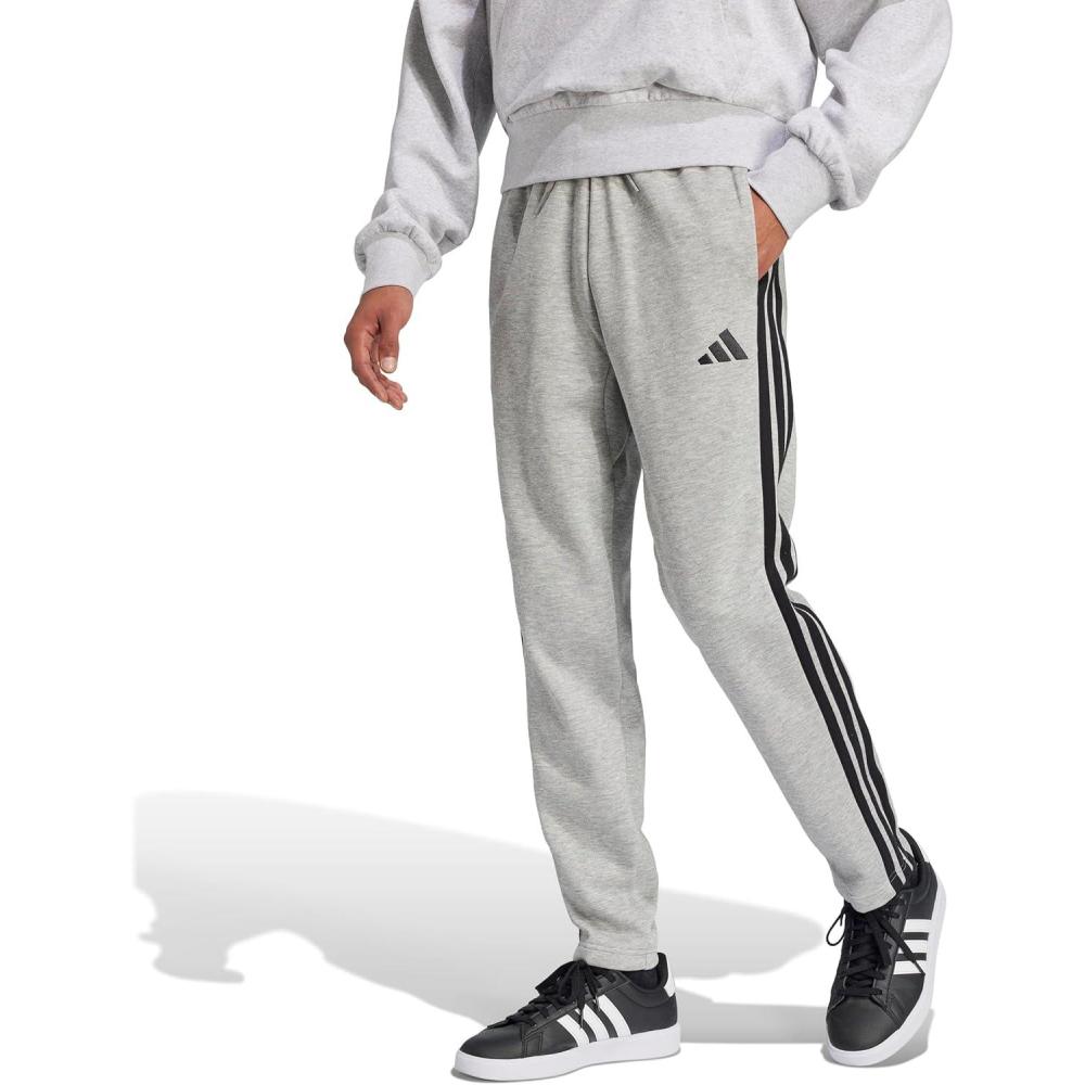 image:imageAdidas Mens Essentials 3Stripes Regular Tricot PantspantsMedium Grey HeatherBlack