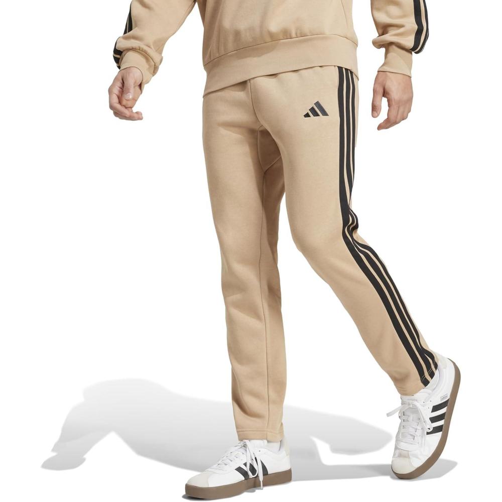image:imageAdidas Mens Essentials 3Stripes Regular Tricot PantspantsWarm SandstoneBlack