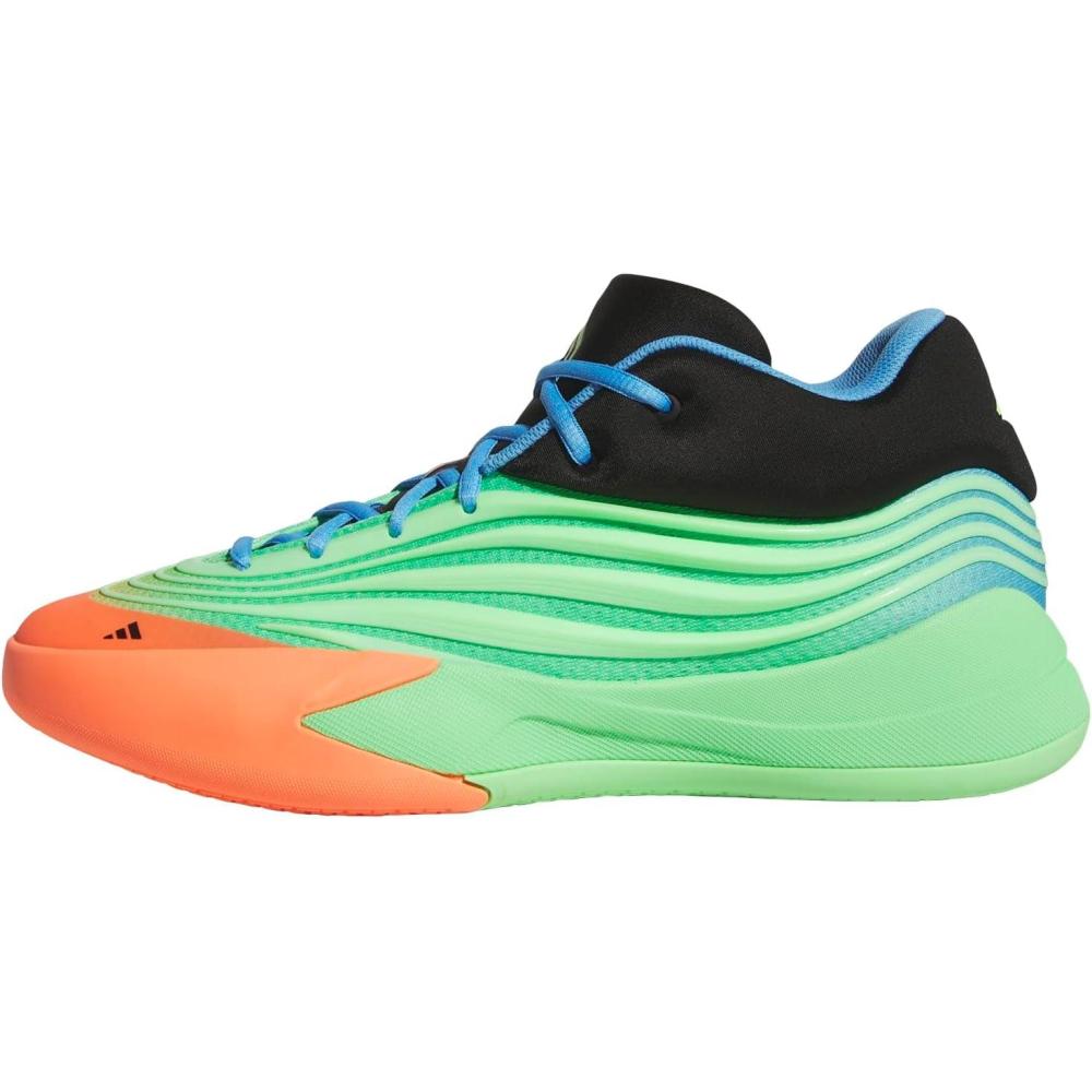 image:imageAdidas UnisexAdult Dame X BasketballLime BurstSignal CoralBlue Burst