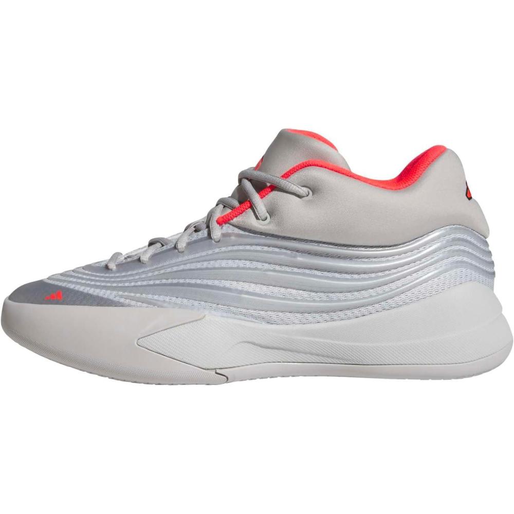 image:imageAdidas UnisexAdult Dame X BasketballSilver MetallicGreyLucid Red